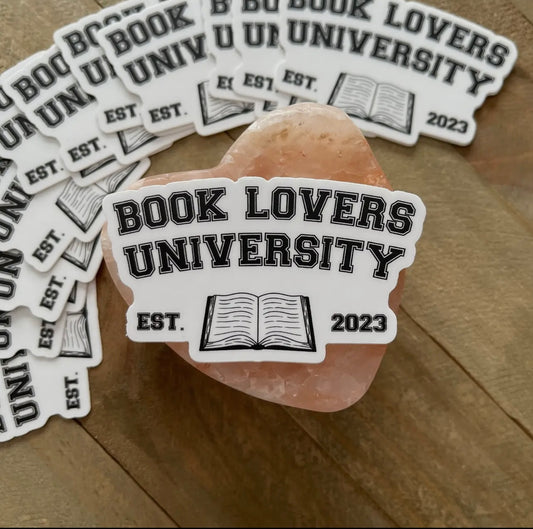 Book Lovers University Bookish Sticker