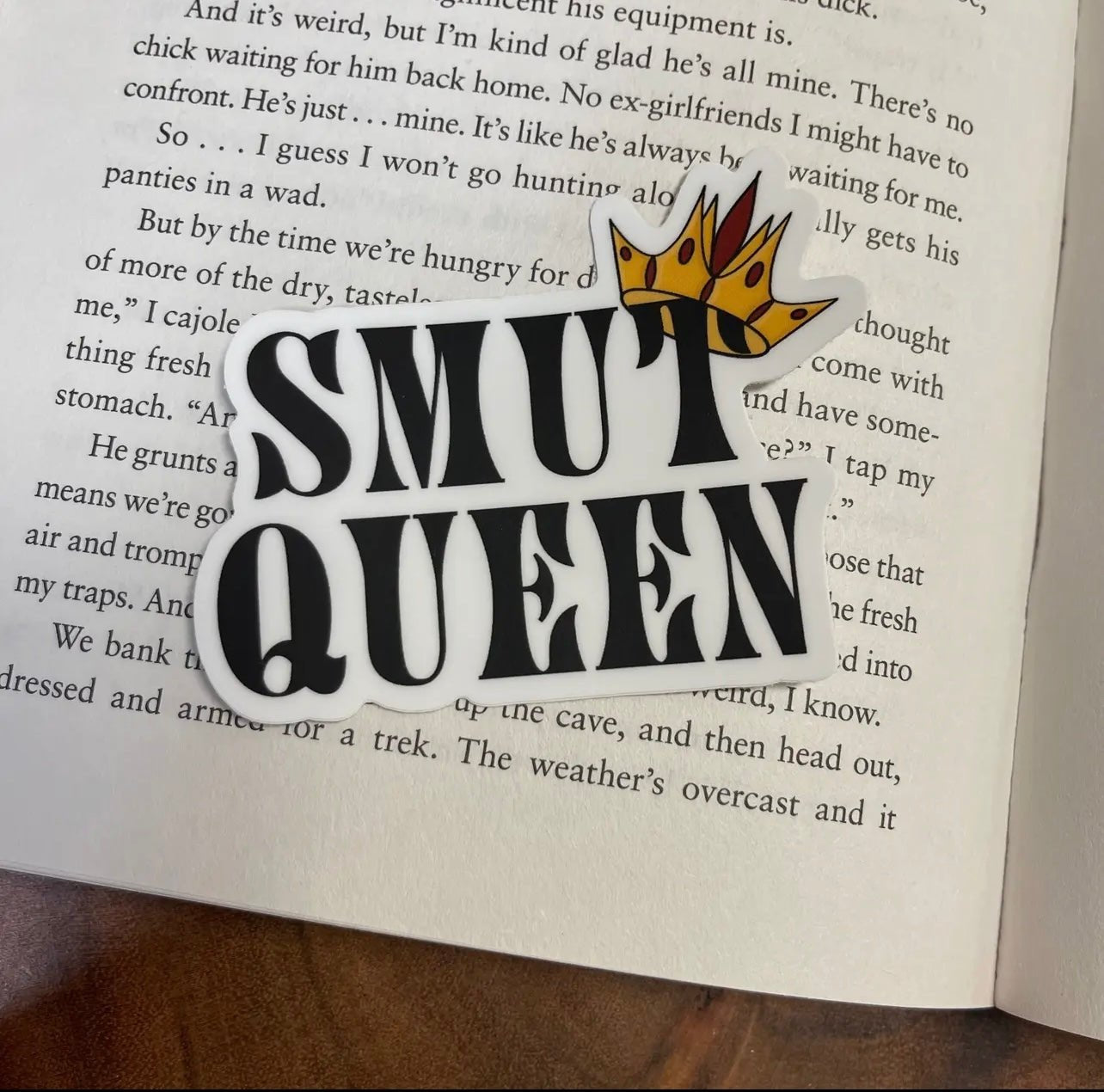 Smut Queen Bookish Sticker - Book Junkies Book Box & Shop